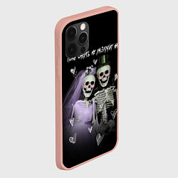 Чехол для iPhone 12 Pro Max Пока смерть не разлучит, цвет: 3D-светло-розовый — фото 2