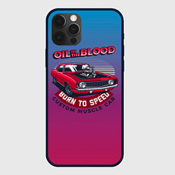 Чехол для iPhone 12 Pro Max Масло - кровь для автомобиля, цвет: 3D-черный