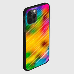 Чехол для iPhone 12 Pro Max RAINBOW POLYCHROME, цвет: 3D-черный — фото 2