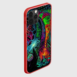 Чехол для iPhone 12 Pro Max Фантастическая авангардная композиция Абстракция F, цвет: 3D-красный — фото 2