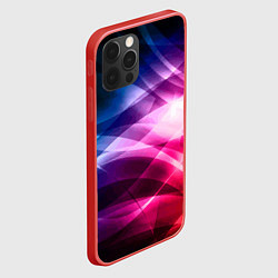 Чехол для iPhone 12 Pro Max Красочная абстрактная композиция Colorful abstract, цвет: 3D-красный — фото 2