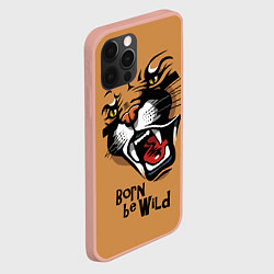 Чехол для iPhone 12 Pro Max Born be wild!, цвет: 3D-светло-розовый — фото 2