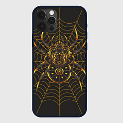 Чехол для iPhone 12 Pro Max Стимпанк паук в паутине, цвет: 3D-черный