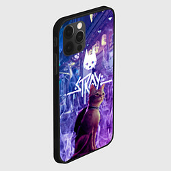 Чехол для iPhone 12 Pro Max Stray - огонек - неон, цвет: 3D-черный — фото 2