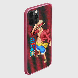 Чехол для iPhone 12 Pro Max Луффи- One Piece или Большой куш, цвет: 3D-малиновый — фото 2