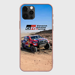 Чехол для iPhone 12 Pro Max Toyota Gazoo Racing Rally Desert Competition Ралли, цвет: 3D-светло-розовый