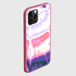 Чехол для iPhone 12 Pro Max Тай-дай Абстракция Tie-Dye, цвет: 3D-малиновый — фото 2