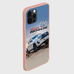 Чехол для iPhone 12 Pro Max Toyota Hilux Rogue Off-road vehicle Тойота - прохо, цвет: 3D-светло-розовый — фото 2