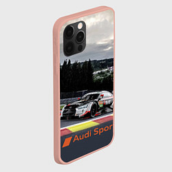 Чехол для iPhone 12 Pro Max Audi Sport Racing team Ауди Спорт Гоночная команда, цвет: 3D-светло-розовый — фото 2
