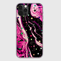 Чехол для iPhone 12 Pro Max Pink Night, цвет: 3D-серый