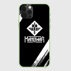 Чехол для iPhone 12 Pro Max Manowar Мановар, цвет: 3D-салатовый