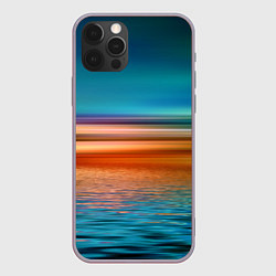 Чехол для iPhone 12 Pro Max Море с размытым фоном, цвет: 3D-серый