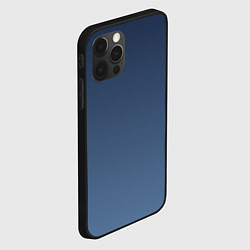 Чехол для iPhone 12 Pro Max Gradient Dark Blue, цвет: 3D-черный — фото 2