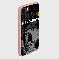 Чехол для iPhone 12 Pro Max Маргарита Россия Медведь, цвет: 3D-светло-розовый — фото 2