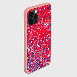 Чехол для iPhone 12 Pro Max Bayern munchen брызги красок, цвет: 3D-светло-розовый — фото 2