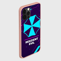 Чехол для iPhone 12 Pro Max Символ Resident Evil в неоновых цветах на темном ф, цвет: 3D-светло-розовый — фото 2