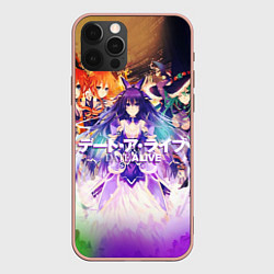 Чехол для iPhone 12 Pro Max Рандеву c жизнью Date A Live IV, цвет: 3D-светло-розовый