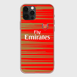 Чехол для iPhone 12 Pro Max Arsenal fly emirates, цвет: 3D-светло-розовый