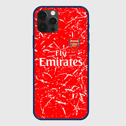 Чехол для iPhone 12 Pro Max Arsenal fly emirates sport, цвет: 3D-тёмно-синий