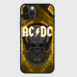 Чехол для iPhone 12 Pro Max AC DC SKULL ROCK, цвет: 3D-черный