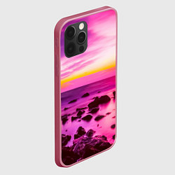 Чехол для iPhone 12 Pro Max Just a sunset, цвет: 3D-малиновый — фото 2