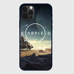 Чехол для iPhone 12 Pro Max На поверхности Starfield, цвет: 3D-черный