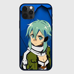 Чехол для iPhone 12 Pro Max Синон из Sword Art Online, цвет: 3D-черный