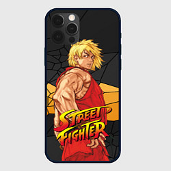 Чехол для iPhone 12 Pro Max Кен Мастерс - Street Fighter, цвет: 3D-черный