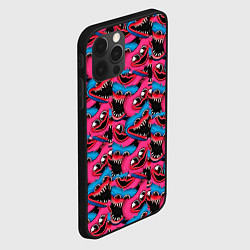 Чехол для iPhone 12 Pro Max POPPY PLAYTIME HAGGY WAGGY AND KISSY MISSY ПАТТЕРН, цвет: 3D-черный — фото 2