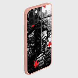 Чехол для iPhone 12 Pro Max Ghost of Tsushima Призрак Цусимы Дзин Сакай, цвет: 3D-светло-розовый — фото 2