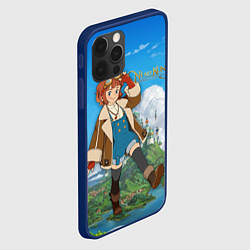 Чехол для iPhone 12 Pro Max Девочка-Инженер NI NO KUNI, цвет: 3D-тёмно-синий — фото 2