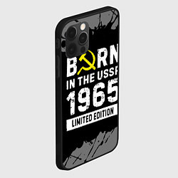 Чехол для iPhone 12 Pro Max Born In The USSR 1965 year Limited Edition, цвет: 3D-черный — фото 2