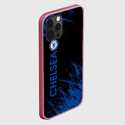 Чехол для iPhone 12 Pro Max Chelsea текстура, цвет: 3D-малиновый — фото 2