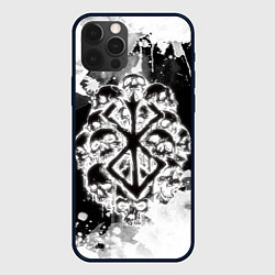 Чехол для iPhone 12 Pro Max КЛЕЙМО ЖЕРТВЫ - БЕРСЕРКBERSERK, цвет: 3D-черный