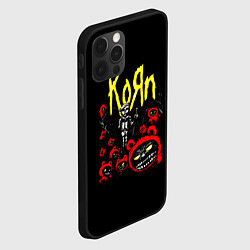 Чехол для iPhone 12 Pro Max KoЯn - Korn, цвет: 3D-черный — фото 2