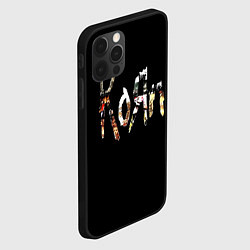 Чехол для iPhone 12 Pro Max KoЯn Korn лого, цвет: 3D-черный — фото 2