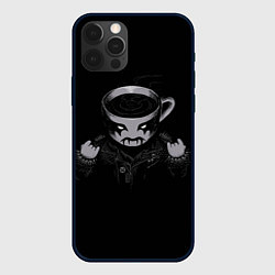 Чехол для iPhone 12 Pro Max Black Metal Coffee, цвет: 3D-черный