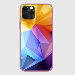 Чехол для iPhone 12 Pro Max Зд радуга, цвет: 3D-малиновый