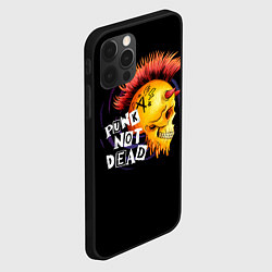 Чехол для iPhone 12 Pro Max Череп анархиста, цвет: 3D-черный — фото 2