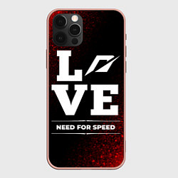 Чехол для iPhone 12 Pro Max Need for Speed Love Классика, цвет: 3D-светло-розовый