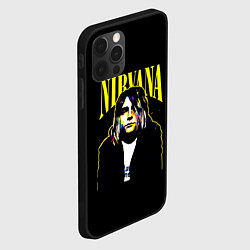 Чехол для iPhone 12 Pro Max Рок - группа Nirvana, цвет: 3D-черный — фото 2