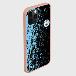 Чехол для iPhone 12 Pro Max Manchester city манчестер сити голубые брызги, цвет: 3D-светло-розовый — фото 2