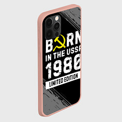 Чехол для iPhone 12 Pro Max Born In The USSR 1980 year Limited Edition, цвет: 3D-светло-розовый — фото 2