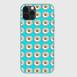 Чехол для iPhone 12 Pro Max CHAMOMILE FLOWERS, цвет: 3D-мятный