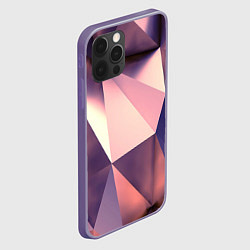 Чехол для iPhone 12 Pro Max Кристальная мозаика, цвет: 3D-серый — фото 2