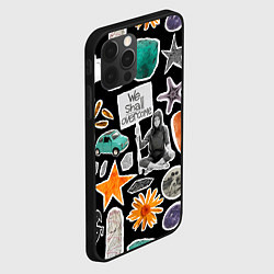 Чехол для iPhone 12 Pro Max Underground pattern We shall overcome, цвет: 3D-черный — фото 2