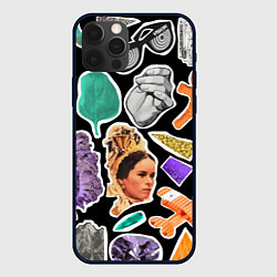 Чехол для iPhone 12 Pro Max Underground pattern Fashion trend, цвет: 3D-черный