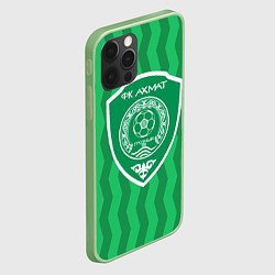 Чехол для iPhone 12 Pro Max ФК АХМАТ - ПОЛОСЫ, цвет: 3D-салатовый — фото 2