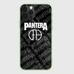 Чехол для iPhone 12 Pro Max Пантера pantera, цвет: 3D-салатовый