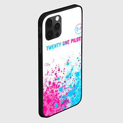 Чехол для iPhone 12 Pro Max Twenty One Pilots Neon Gradient, цвет: 3D-черный — фото 2